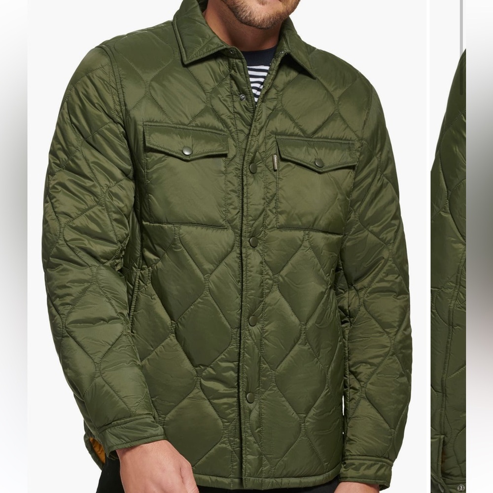 Men's Quilted Green Jacket Calvin Klein Size XL NEW WITHOUT TAGS!! Never worn